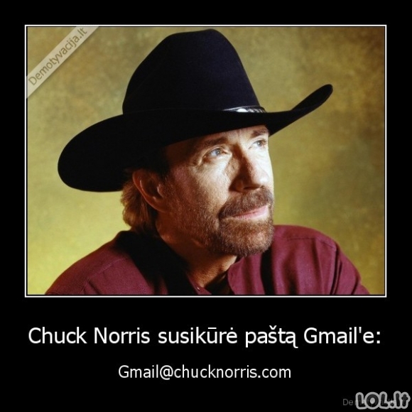 Chuck'o Norris'o Gmail'as