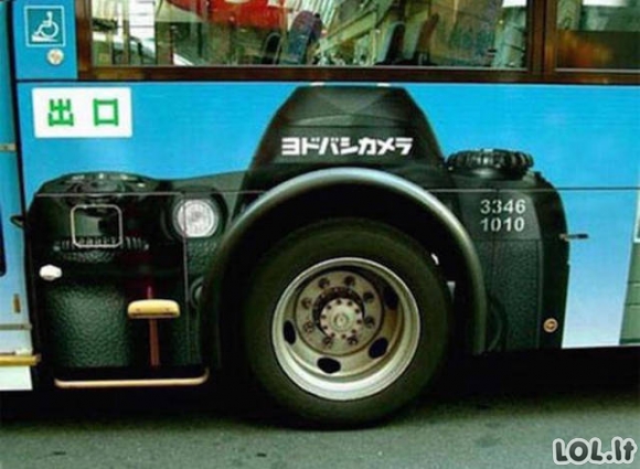 Originaliausios reklamos ant autobusų