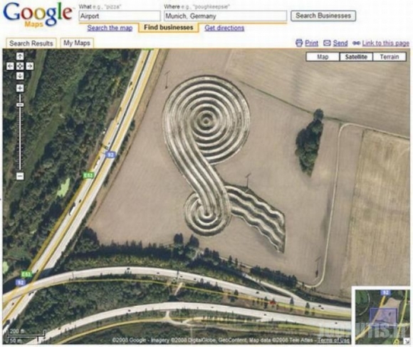 Ką galima pamatyti Google Earth
