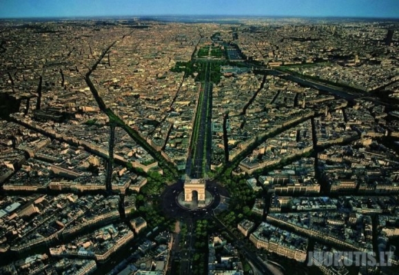 Paryžius iš paukščio skrydžio