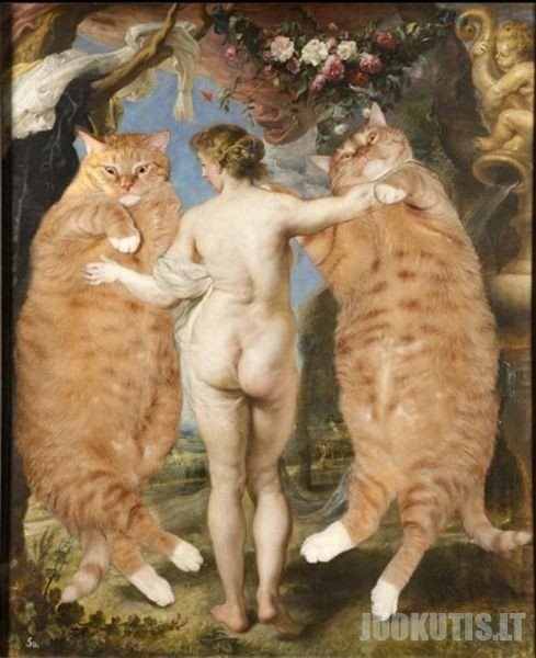 Katės žinomuose paveiksluose