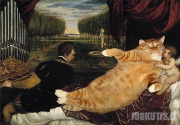Katės žinomuose paveiksluose