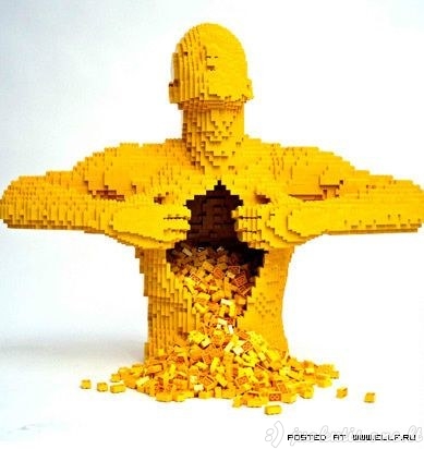 Skulptūros iš Lego