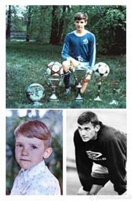 Futbolo žvaigždės vaikystėje