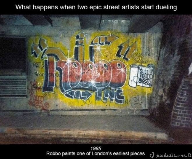 Karas tarp King Robbo ir Banksy