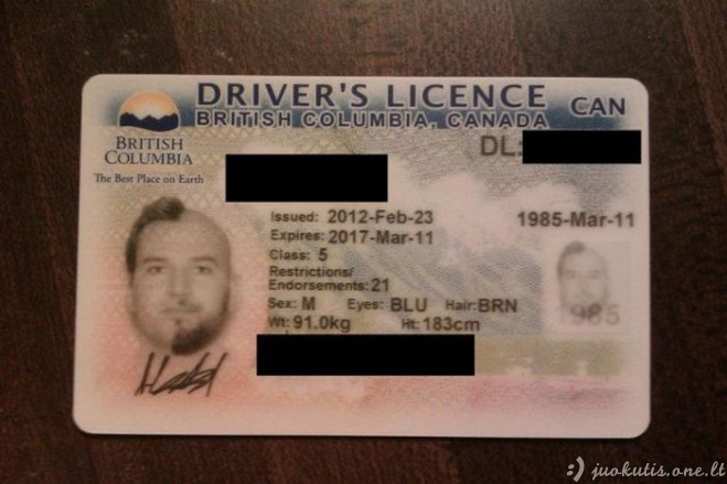 Nauja nuotrauka vairuotojo pažymėjimui