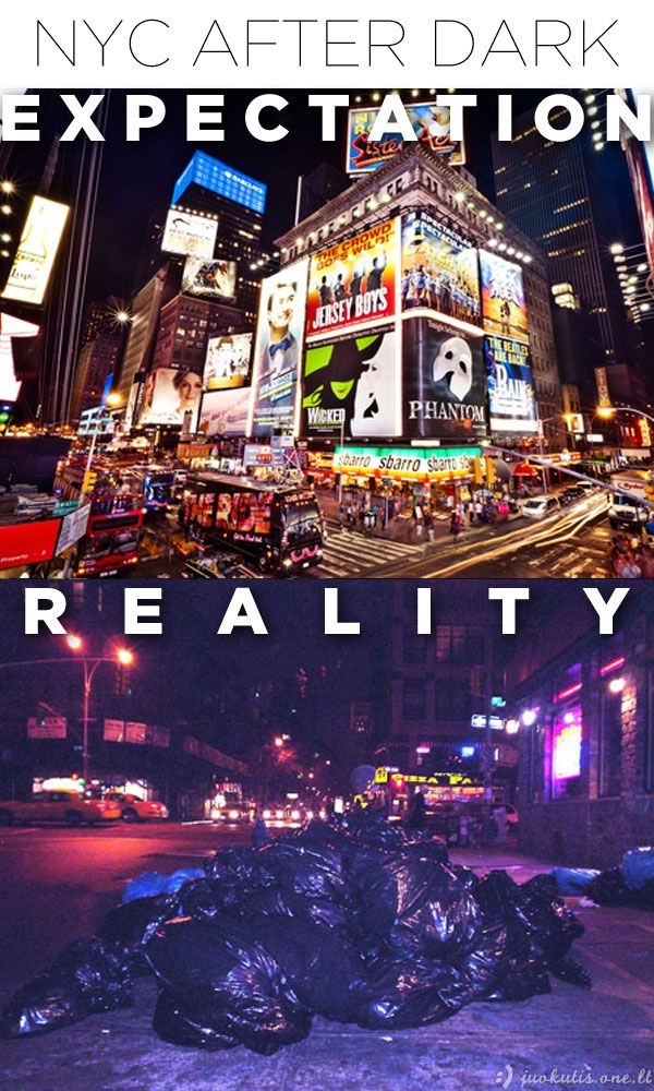 Gyvenimas Niujorke: lūkesčiai prieš realybę