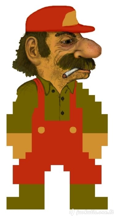 Kaip iš tikrųjų atrodo Mario