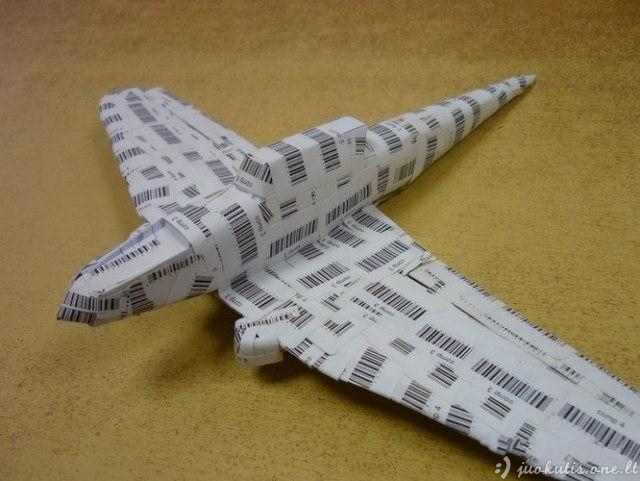 Naujos kartos lėktuvėlis iš popieriaus