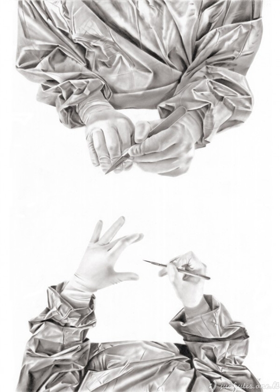 Janiso Floros hiper realistiški piešiniai