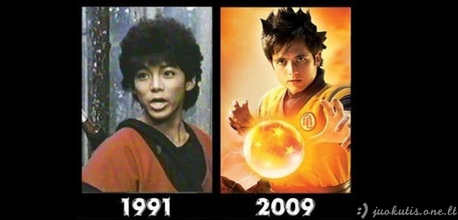 Filmų personažai praeityje ir dabar