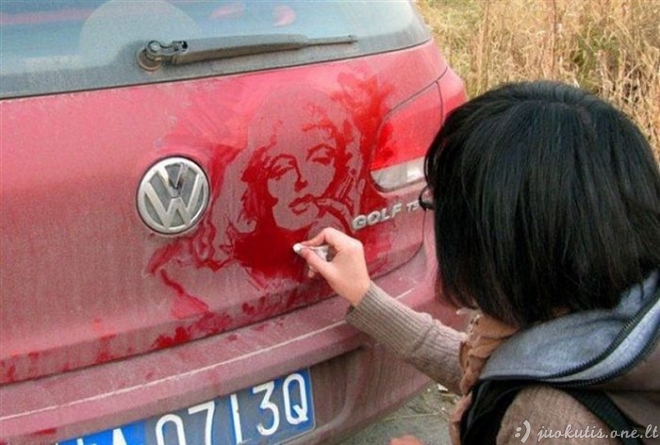 Nešvarus menas ant automobilių