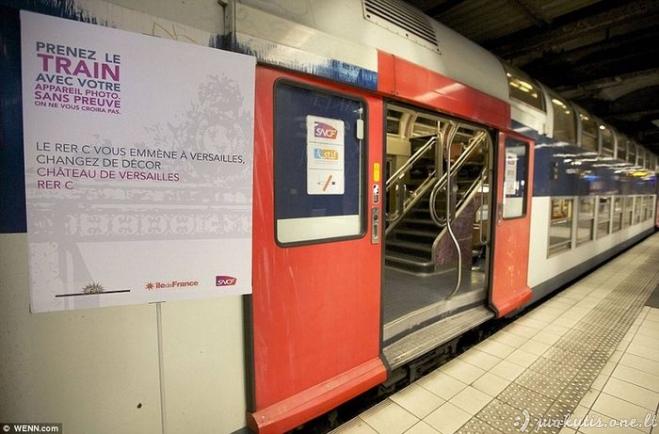 Paryžiaus metro traukiniu galima nukeliauti į pasaką
