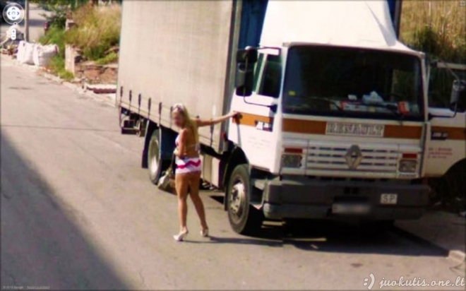 Keistos Google Street View nuotraukos