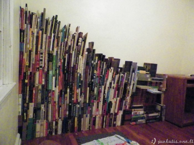 Ką daryti, jei neturi knygų lentynos?