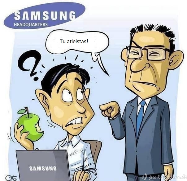 Samsungas nemėgsta Apple