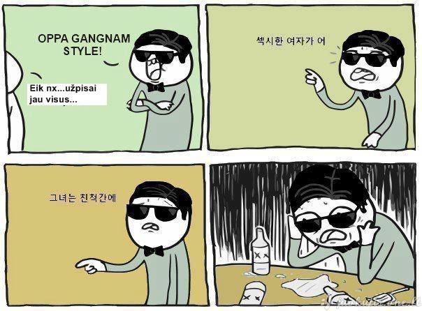 Gangnam style eros pabaiga