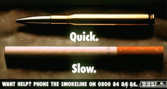Išradingos prieš rūkymą nukreiptos reklamos