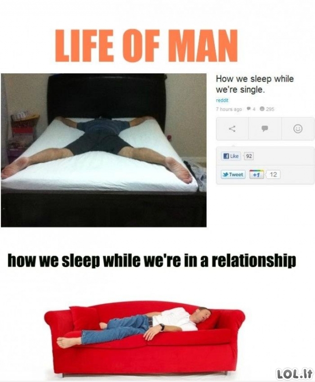 Kaip vyrai miega