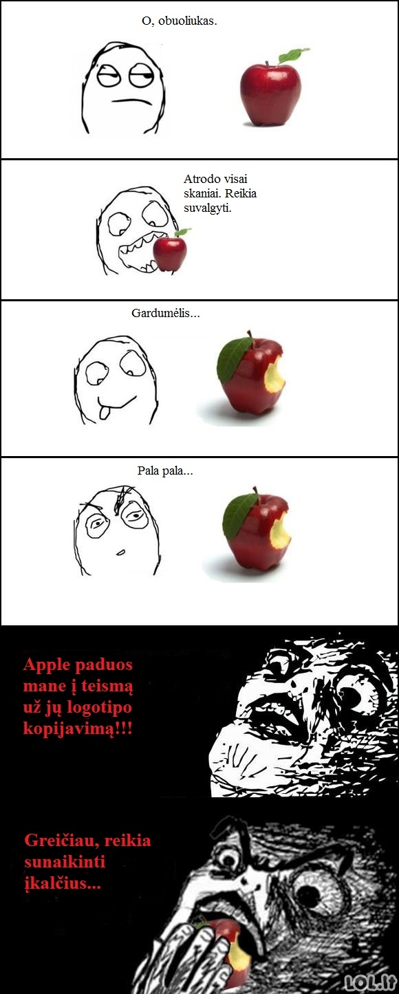 Dėl ko mes bijome obuolių