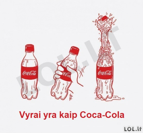 Kas sieja vyrus ir Coca Colą?