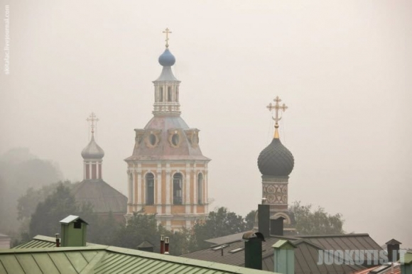 Smogas apgaubė Maskvą