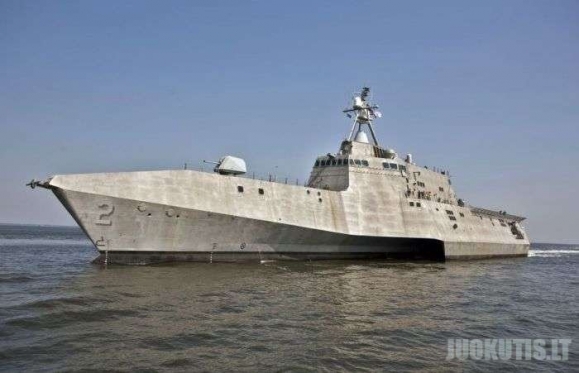 Naujausias JAV karinys laivas