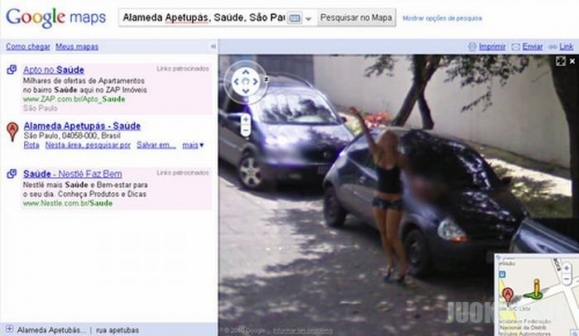 Google Street View Brazilijos gatvėse