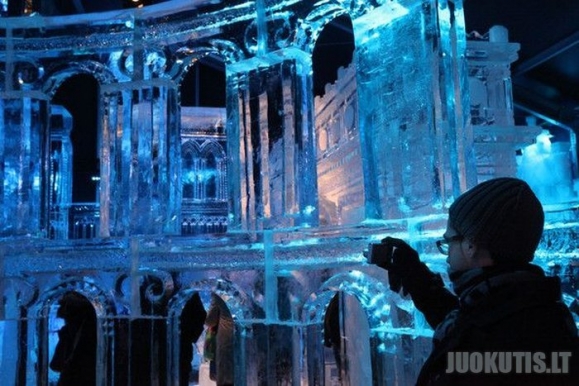 Fantastiškos ledo skulptūros (25 nuotraukos)