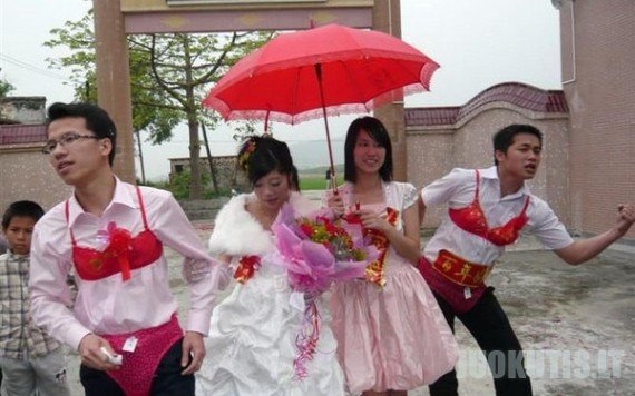 Kinijos vestuvės (7 nuotraukos)