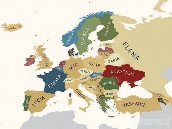 Populiariausi vardai Europoje