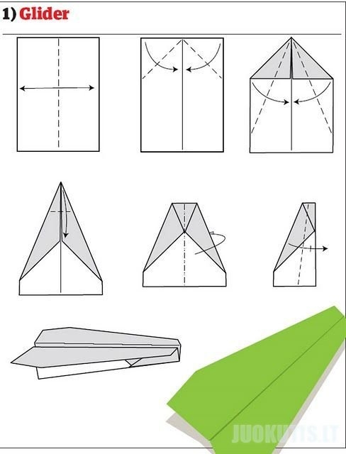 Popieriniai lėktuviukai įvairiais būdais