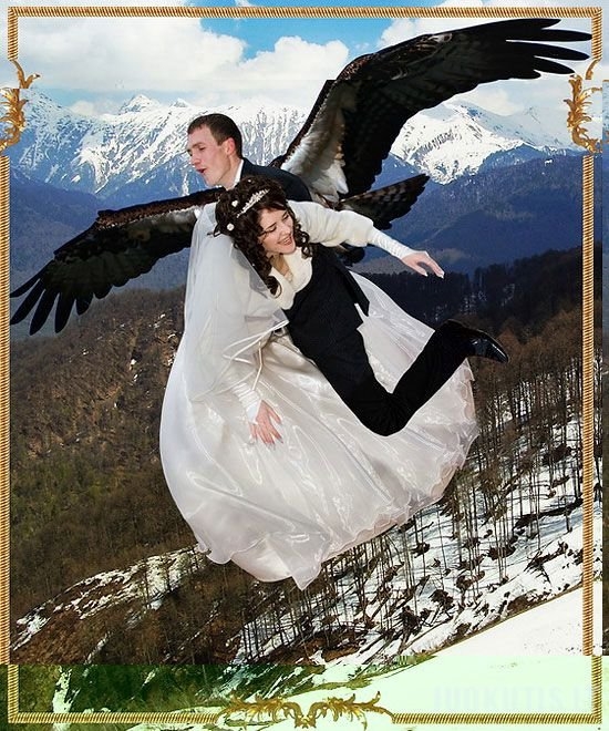 Vestuvių nuotraukos po Photoshopo