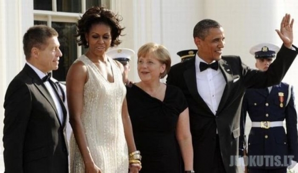 Michelle Obama labai patiko Angelai Merkel