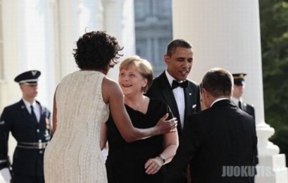 Michelle Obama labai patiko Angelai Merkel