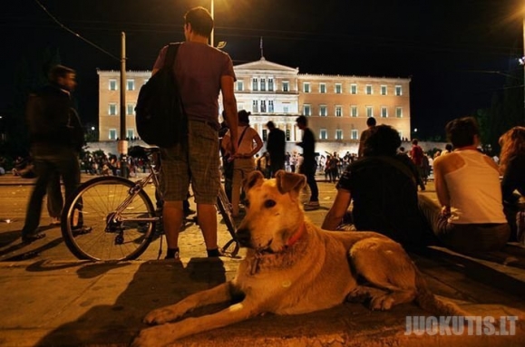 Anarchija Graikijoje: opoziciją įkvėpia šuo