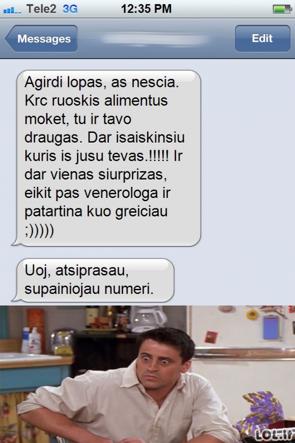 Kažkam tikrai nepasisekė