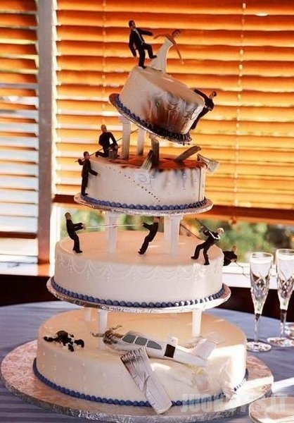 Patys kvailiausi vestuvių tortai