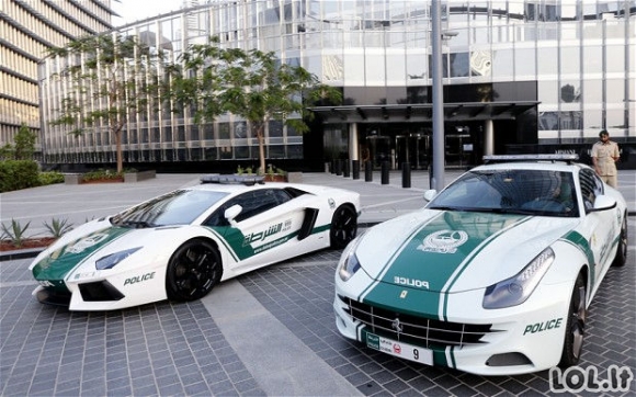 Įspūdingi Dubajaus pareigūnų automobiliai