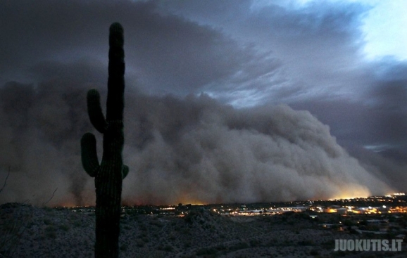 Dulkių debesys apėmė Arizonos miestus