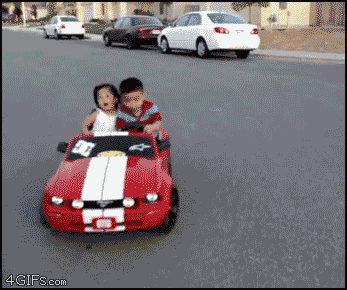 Linksmų automobiliukų GIF rinkinukas