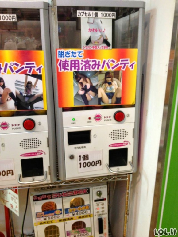 Keisčiausi pardavimų automatai Japonijoje