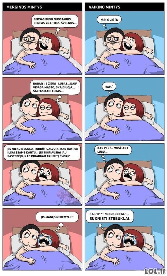 Moterys ir vyrai po "to" 