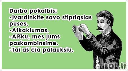 Auksinis patarimas darbo pokalbiui