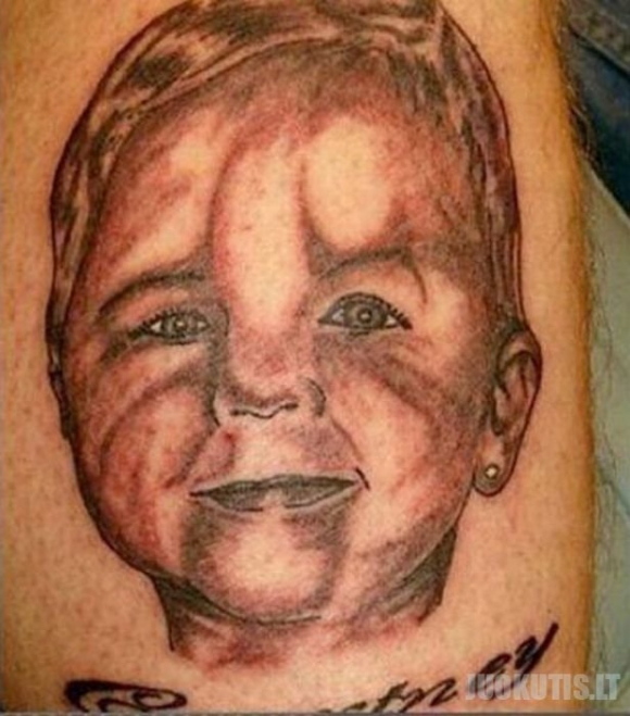Nevykusios vaikų tatuiruotės