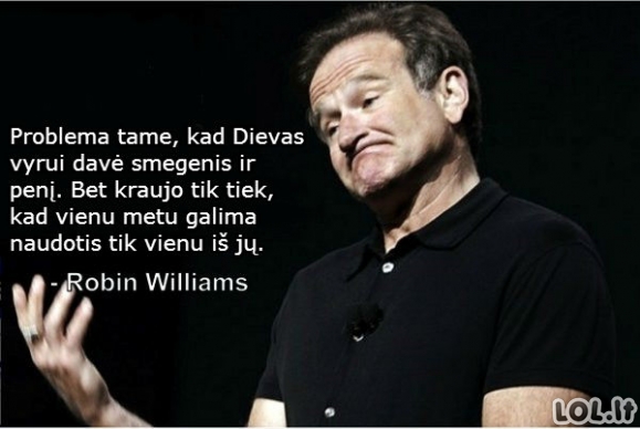Įsimintiniausias Robin Williams juokelis