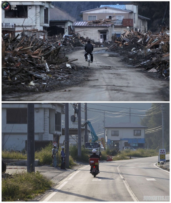 Katastrofa Japonijoje tada ir praėjus pusmečiui