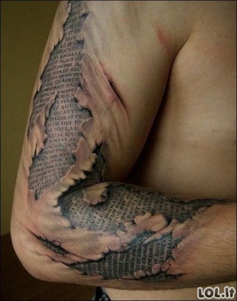Įspūdingos trimatės tatuiruotės