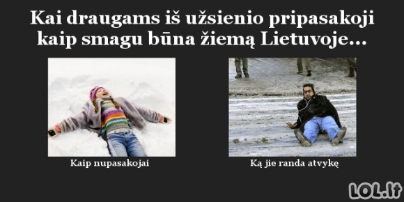 Lietuviškos žiemos ypatumai