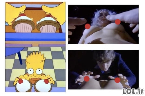 Atkartotos istorinės scenos Simpsonuose